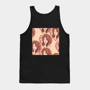 Abstract head of woman Tank Top